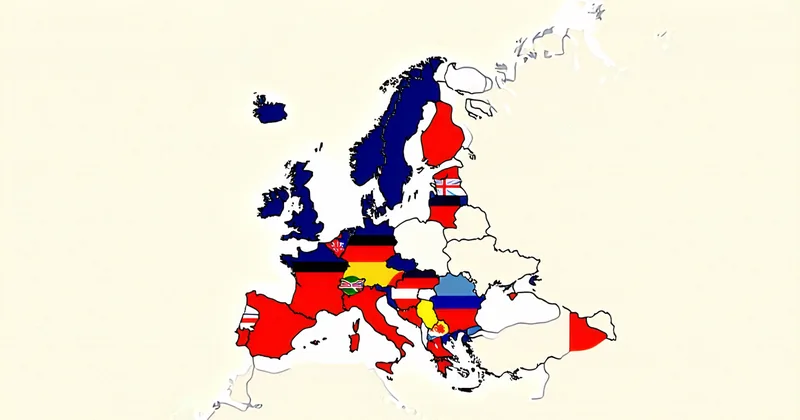 Map of EU member state flags with EORI registration timeline callouts